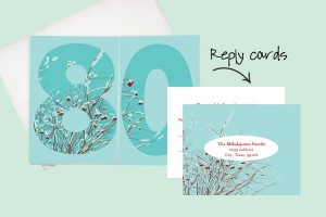 Surprise inside: 80th birthday party invitations | LLB Designs